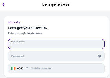 Casumo Ireland Registration